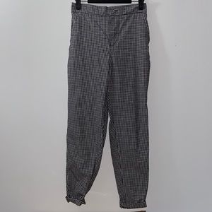 Gingham high waisted pants